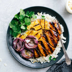 Teriyaki Chicken Over Coconut Rice