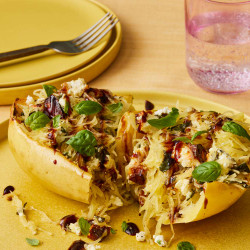 Baked Spinach &amp; Feta Spaghetti Squash