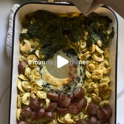 Tortellini Spinach And Artichoke Bake