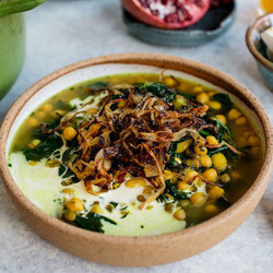 Persian-style Herby Beans With Yogurt And Caramelized Onions