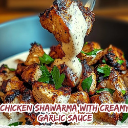 Chicken Shawarma with Creamy Garlic Sauce