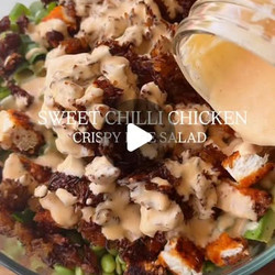 Crispy Rice Salad With Creamy Sweet Chilli Dressing