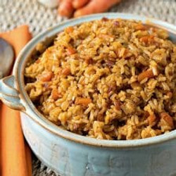 Rice w/ Carrots, Onion, Garlic &amp; Prosciutto
