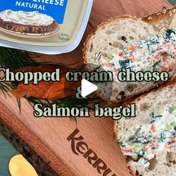 Chopped Smoked Salmon Bagel