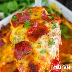 Pizza Stuffed Chicken