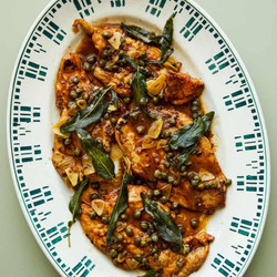 Lemon and sage piccata ed smith chicken
