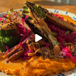 Miso Sweet Potato Protein Bowl