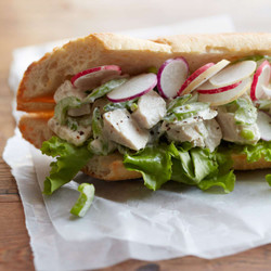 Leftover Blue Cheese Chicken Salad Sandwich