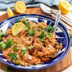Baked Chicken And Chorizo Risotto (one Pot!)