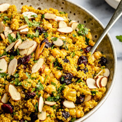 One Pot Moroccan-inspired Chickpea Quinoa Salad