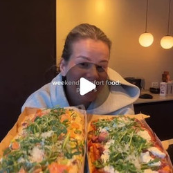 Pinsa Met Crème Fraîche, Prei En Zalm