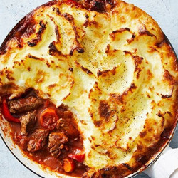 Sour Cream Mash Beef Goulash Cottage Pies