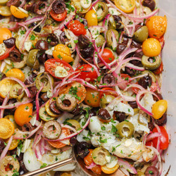 Tender, Flaky Mediterranean Baked Cod Recipe