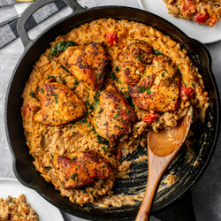 Dairy-free Tuscan Chicken Skillet With Orzo