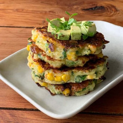 High Protein Corn Fritters easy brunch