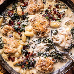 Skillet Creamy Chicken And Parmesan Gnocchi