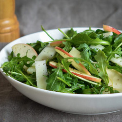 Arugula, Apples &amp; Manchego In Cider Vinaigrette