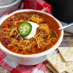 Wendy's Copycat Chili In The Slow Cooker