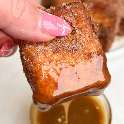 Cheesecake Stuffed Hawaiian Roll French Toast