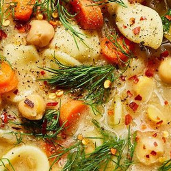 Chickpea Noodle Soup