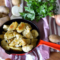 Polish Gray Potato Dumplings {kluski Szare} sides