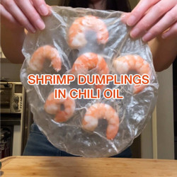 Shrimp Dumplings In Chili Oil