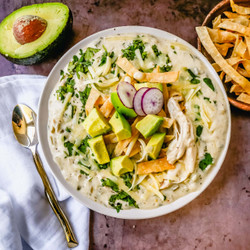 Green Chile Chicken Enchilada Soup