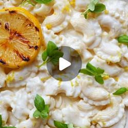 Grilled Lemon &amp; Whipped Ricotta Creste Di Gallo