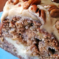 Apple And Cream Cheese Bundt Cake With Praline Topping