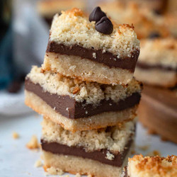 Keto Fudge Crumb Bars