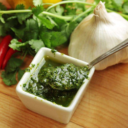 Zhug (yemenite Hot Sauce With Cilantro And Parsley)