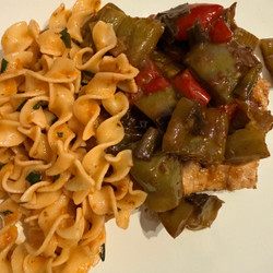 Balsamic Pork Scaloppini &amp; Tomato-buttered Noodles