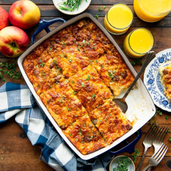 Maple Sausage And Apple Breakfast Bake