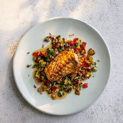 Grilled Caribbean Spiced Fish With Pineapple Salsa