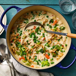 Creamy Chicken Noodle Soup With Rotisserie Chicken