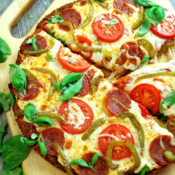 Pan Pizza Made With Baking &amp; Pancake Mix
