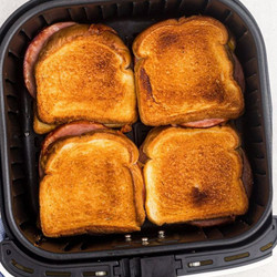 Air Fryer Grilled Ham And Cheese Sandwiches