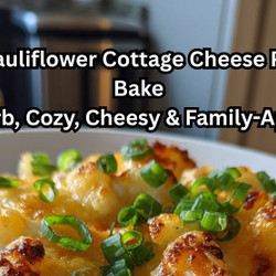 Cauliflower Cottage Cheese Protein Bake