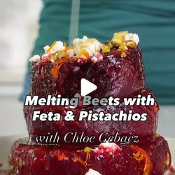 Roasted Beets With Feta And Pistachios
