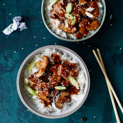 Sticky Shiitake Mushrooms