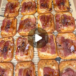 Bacon And Parmesan Crackers With Spiced Sugar - apps snacks