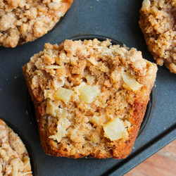 Apple Oatmeal Streusel Muffins