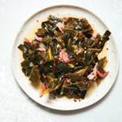 Braised Collard Greens With Pickled Trotters