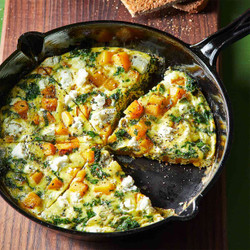 Baked Frittata With Butternut Squash, Kale &amp; Sage