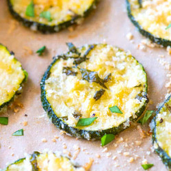 Parmesan Baked Zucchini Chips