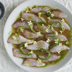 Ginger-Citrus dressing for crudo