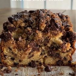 Brown Butter Chocolate Chip Crumb Loaf Cake