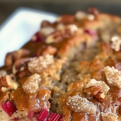 Cinnamon Rhubarb Bread