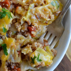 Easy Stuffed Cabbage Casserole