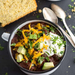 Big Time Jalapeno Lime Black Bean Texas Chili.